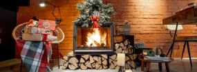 Quadra-Fire Fireplace White Rose, Aurora